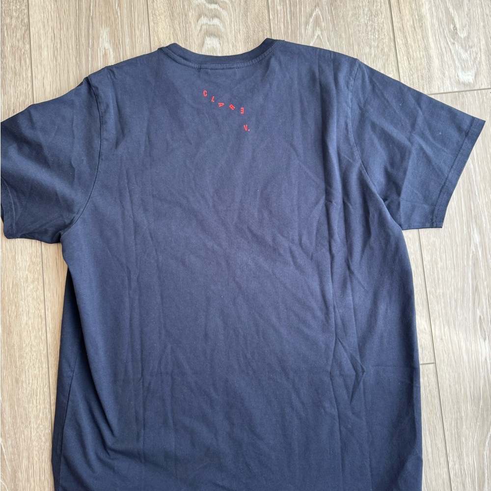 Clare V Navy Tee with Red'CIAO' Graphic - Picture 5 of 7